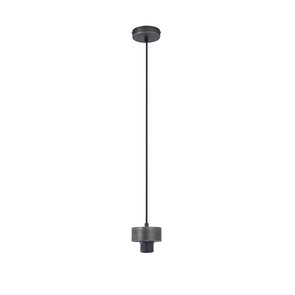 NLK15669 Raibon 1 Light Pendant Aged Pewter Smoke
