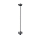 NLK15669 Raibon 1 Light Pendant Aged Pewter Smoke