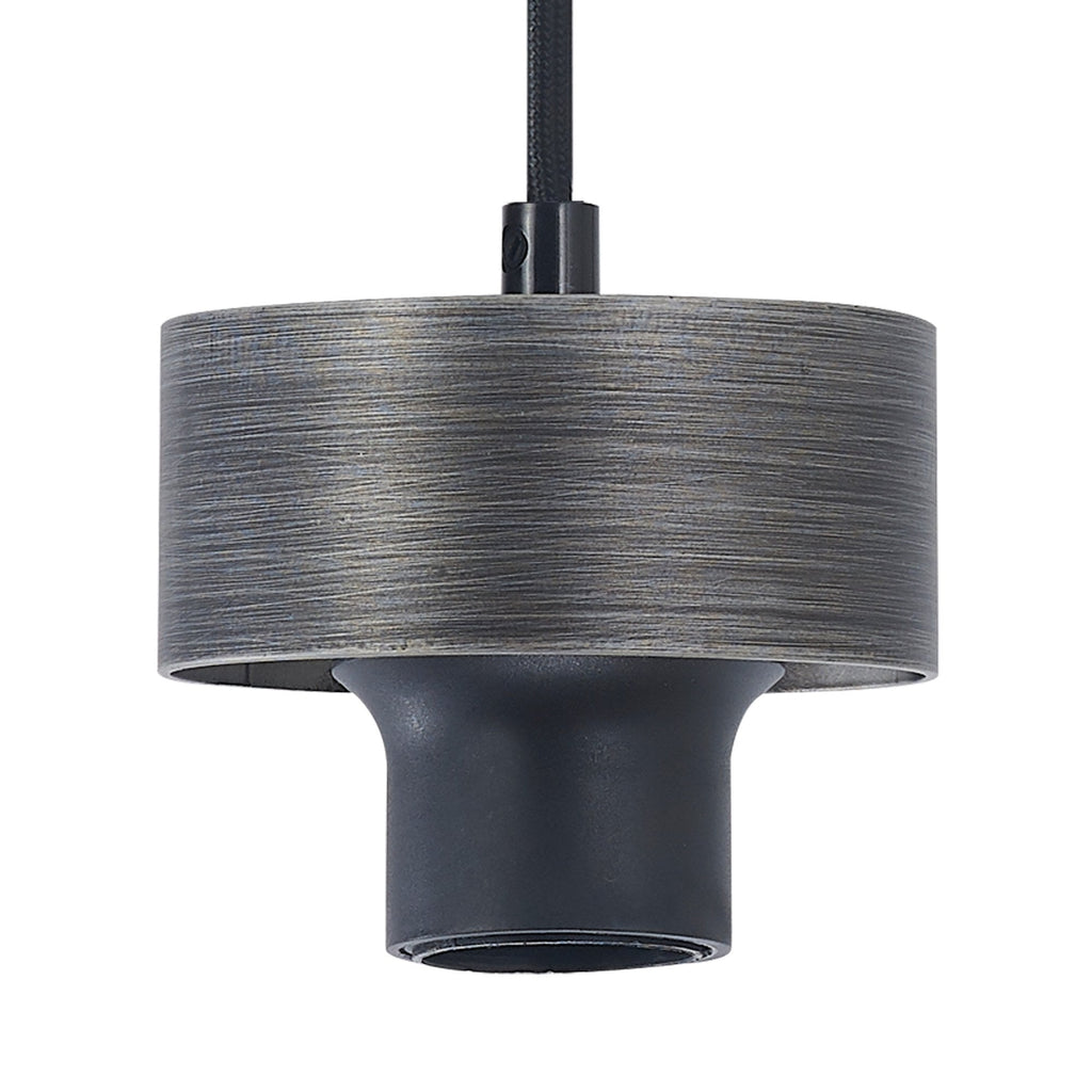 NLK15669 Raibon 1 Light Pendant Aged Pewter Smoke