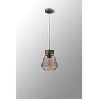 NLK15669 Raibon 1 Light Pendant Aged Pewter Smoke