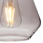 NLK15679 Raibon 1 Light Ceiling Light Matt Black Smoke
