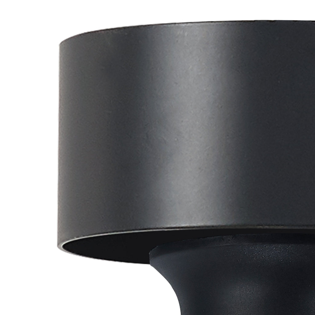 NLK15679 Raibon 1 Light Ceiling Light Matt Black Smoke