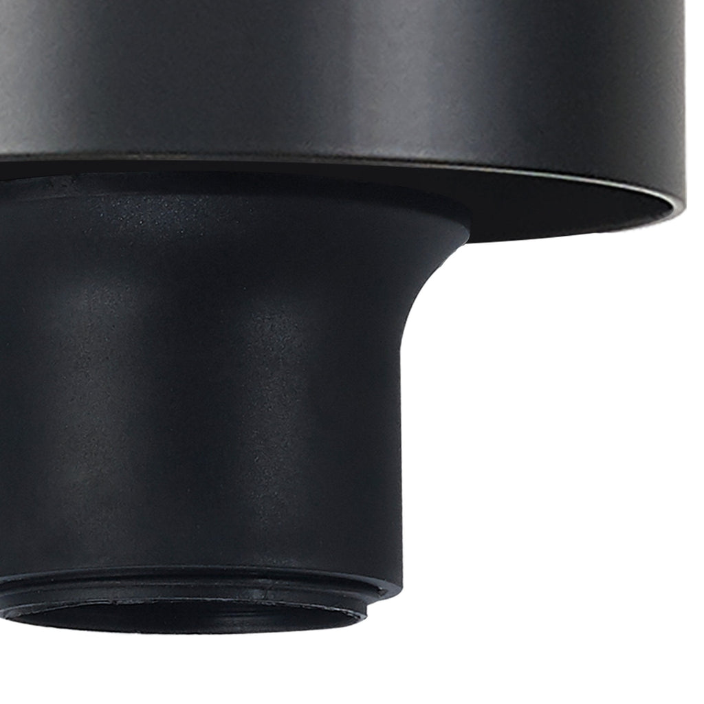 NLK15679 Raibon 1 Light Ceiling Light Matt Black Smoke