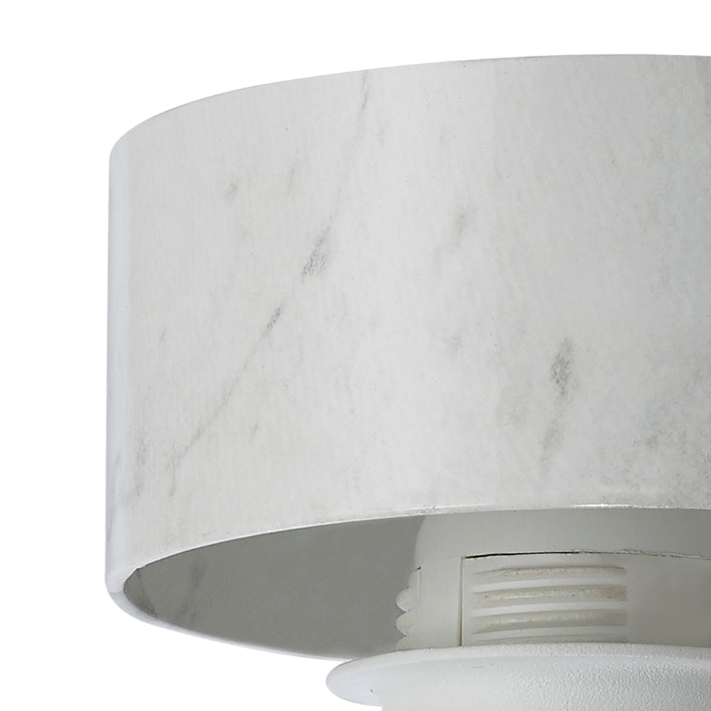 NLK15689 Raibon 1 Light Ceiling Light White Marble Clear