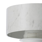 NLK15689 Raibon 1 Light Ceiling Light White Marble Clear