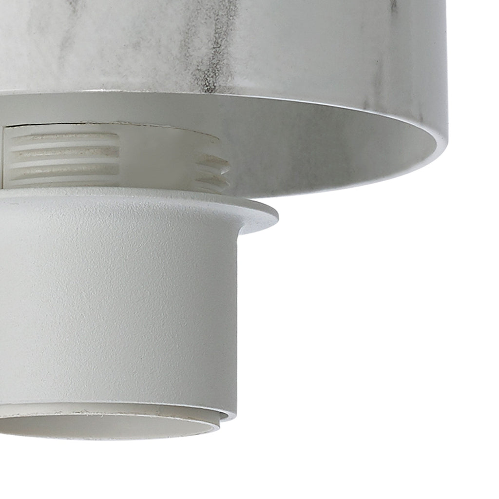 NLK15689 Raibon 1 Light Ceiling Light White Marble Clear