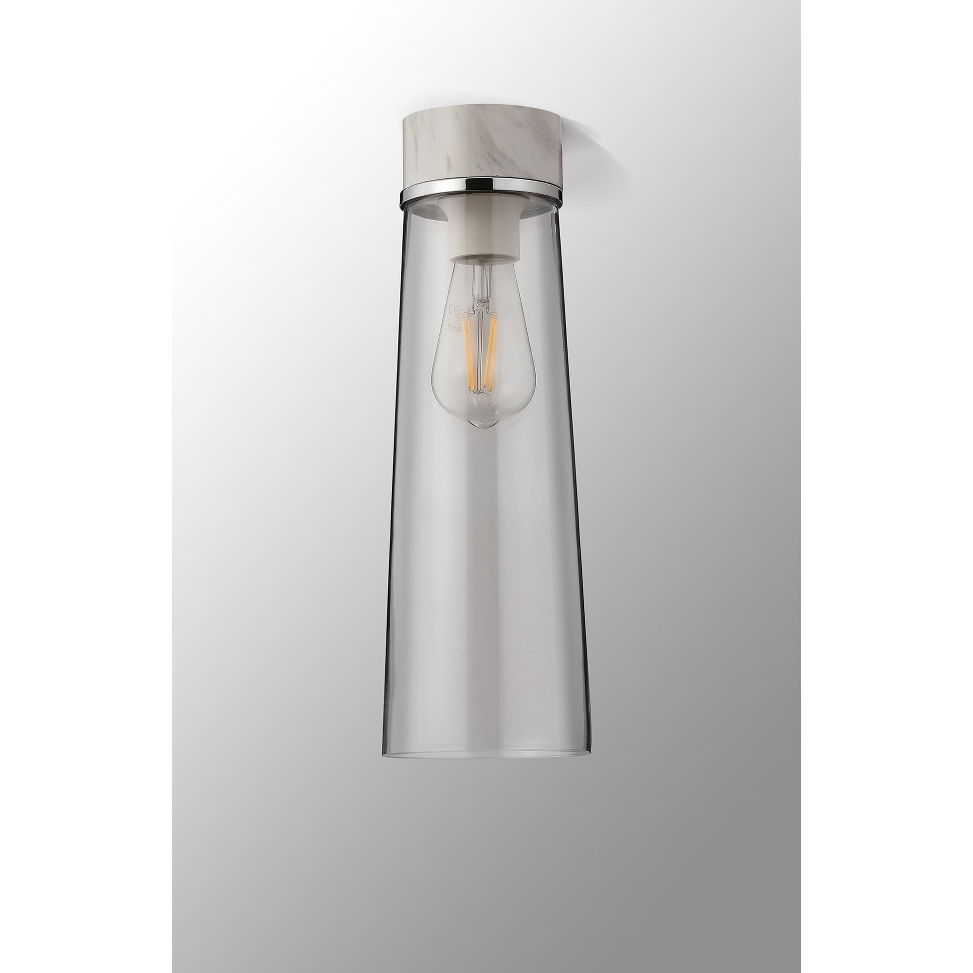 NLK15689 Raibon 1 Light Ceiling Light White Marble Clear