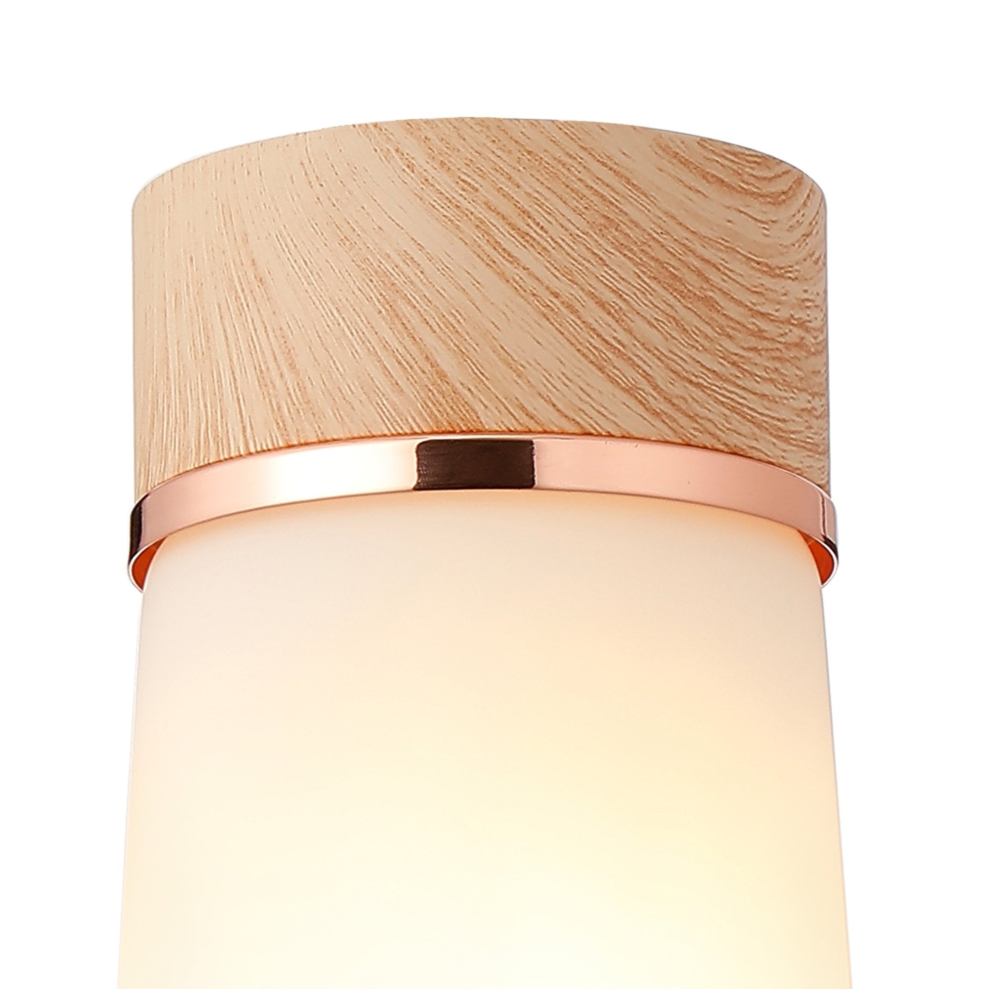 NLK15699 Raibon 1 Light Ceiling Light Teak Opal
