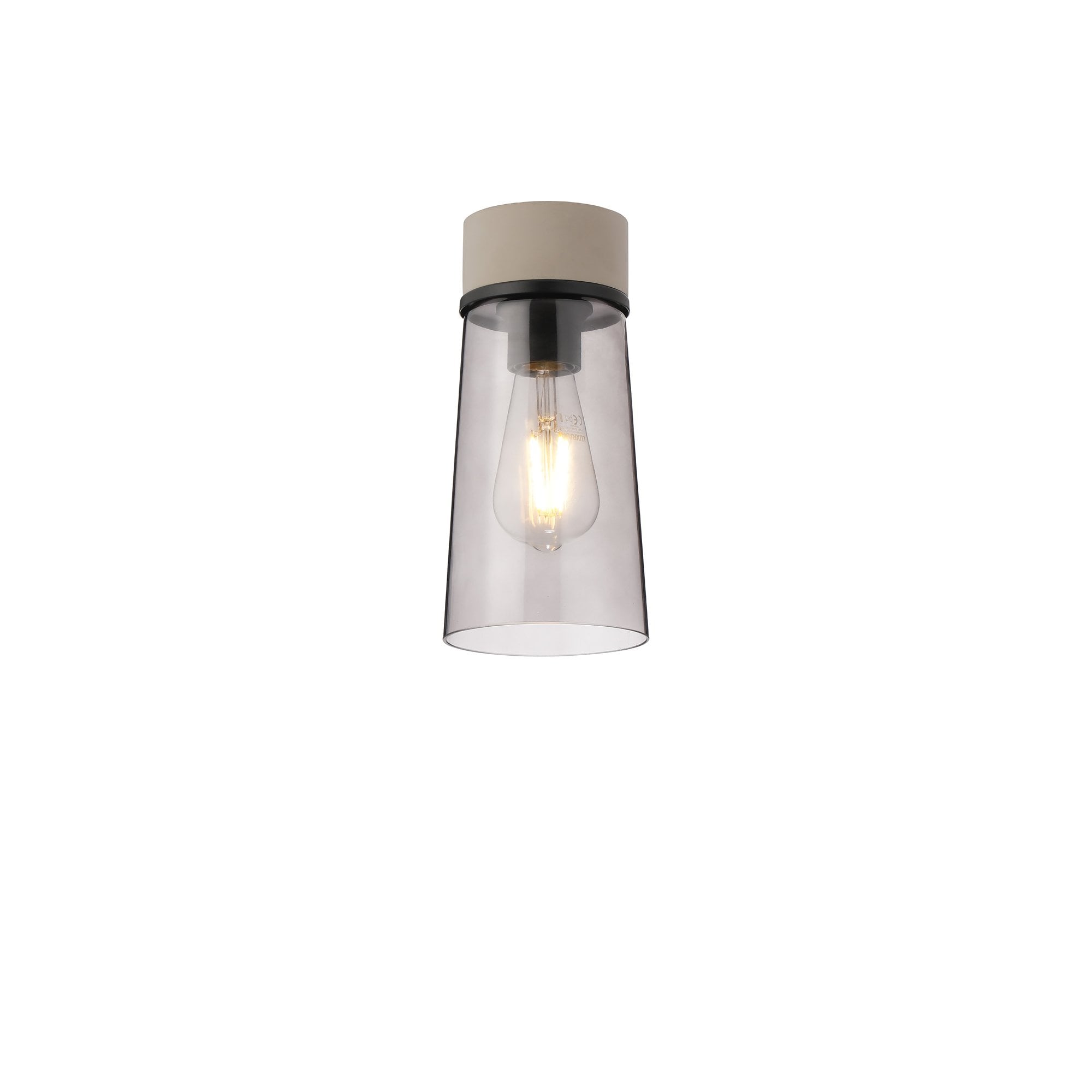 NLK15709 Raibon 1 Light Ceiling Light Concrete Smoke