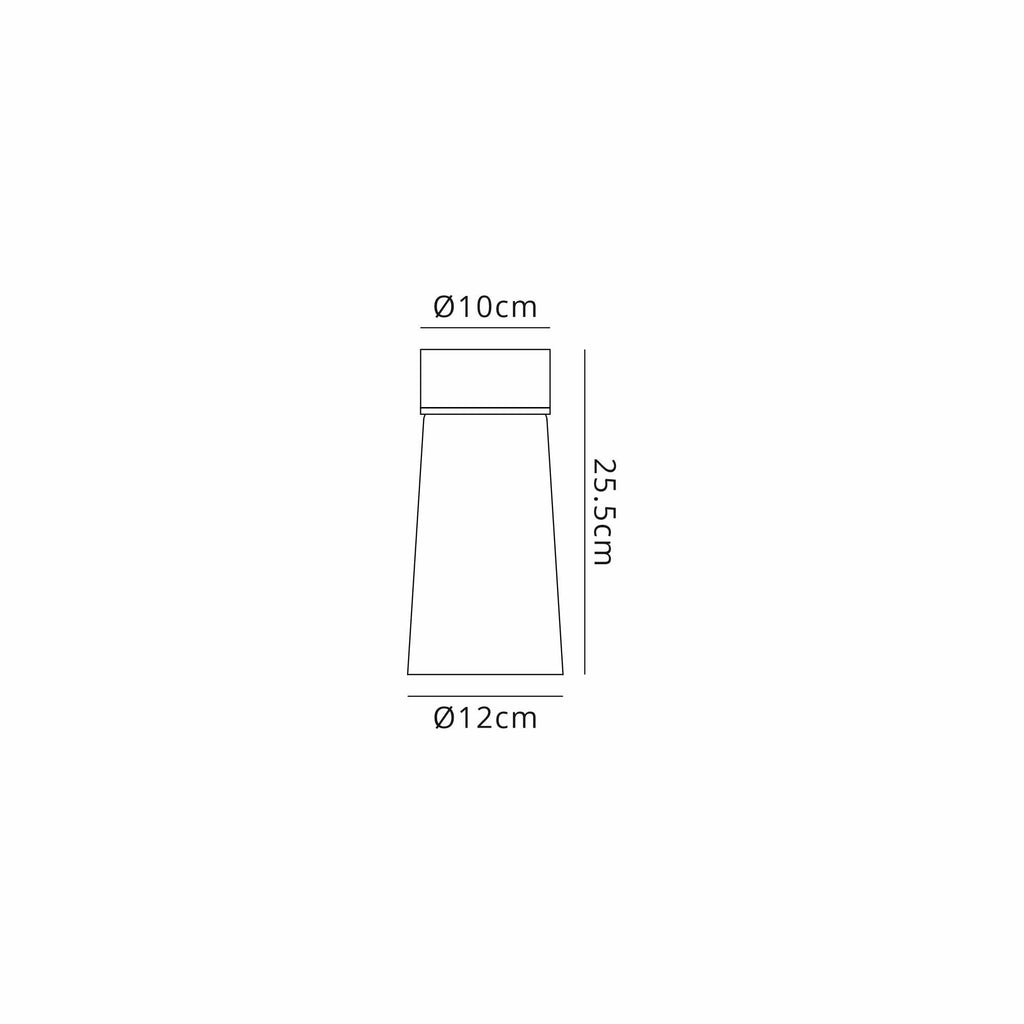 NLK15709 Raibon 1 Light Ceiling Light Concrete Smoke