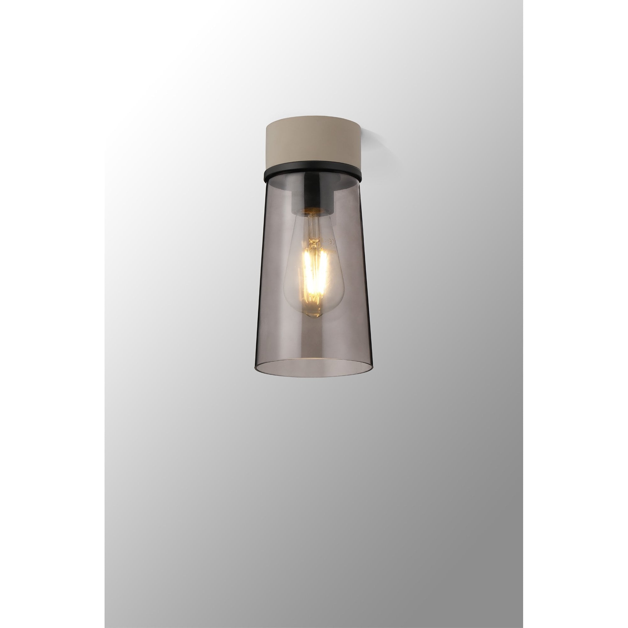 NLK15709 Raibon 1 Light Ceiling Light Concrete Smoke
