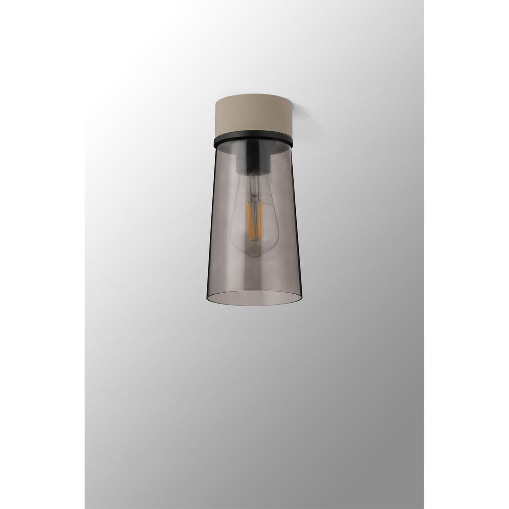 NLK15709 Raibon 1 Light Ceiling Light Concrete Smoke