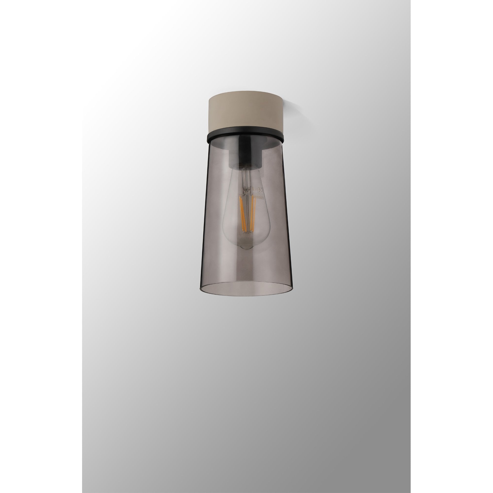 NLK15709 Raibon 1 Light Ceiling Light Concrete Smoke