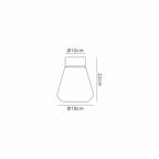 NLK15719 Raibon 1 Light Ceiling Light Brass Opal