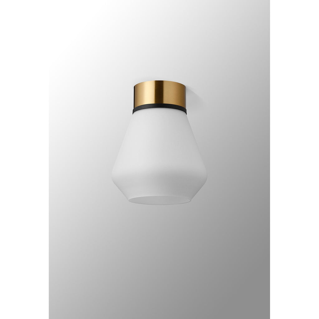 NLK15719 Raibon 1 Light Ceiling Light Brass Opal