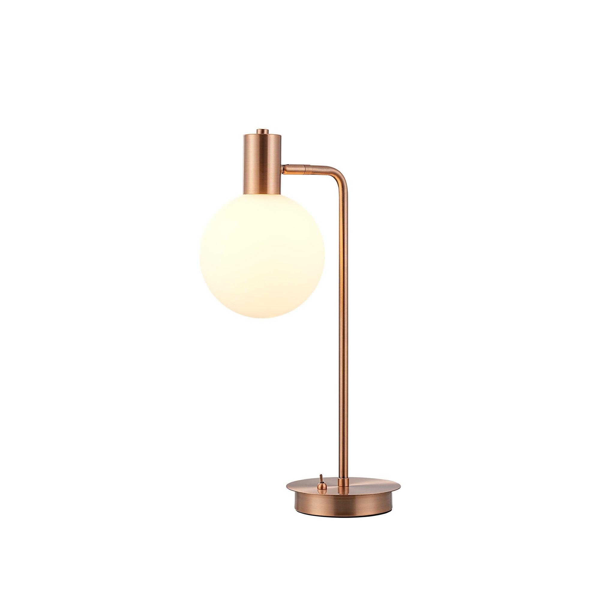 Rome 1 Light Table  Lamp Antique Copper
