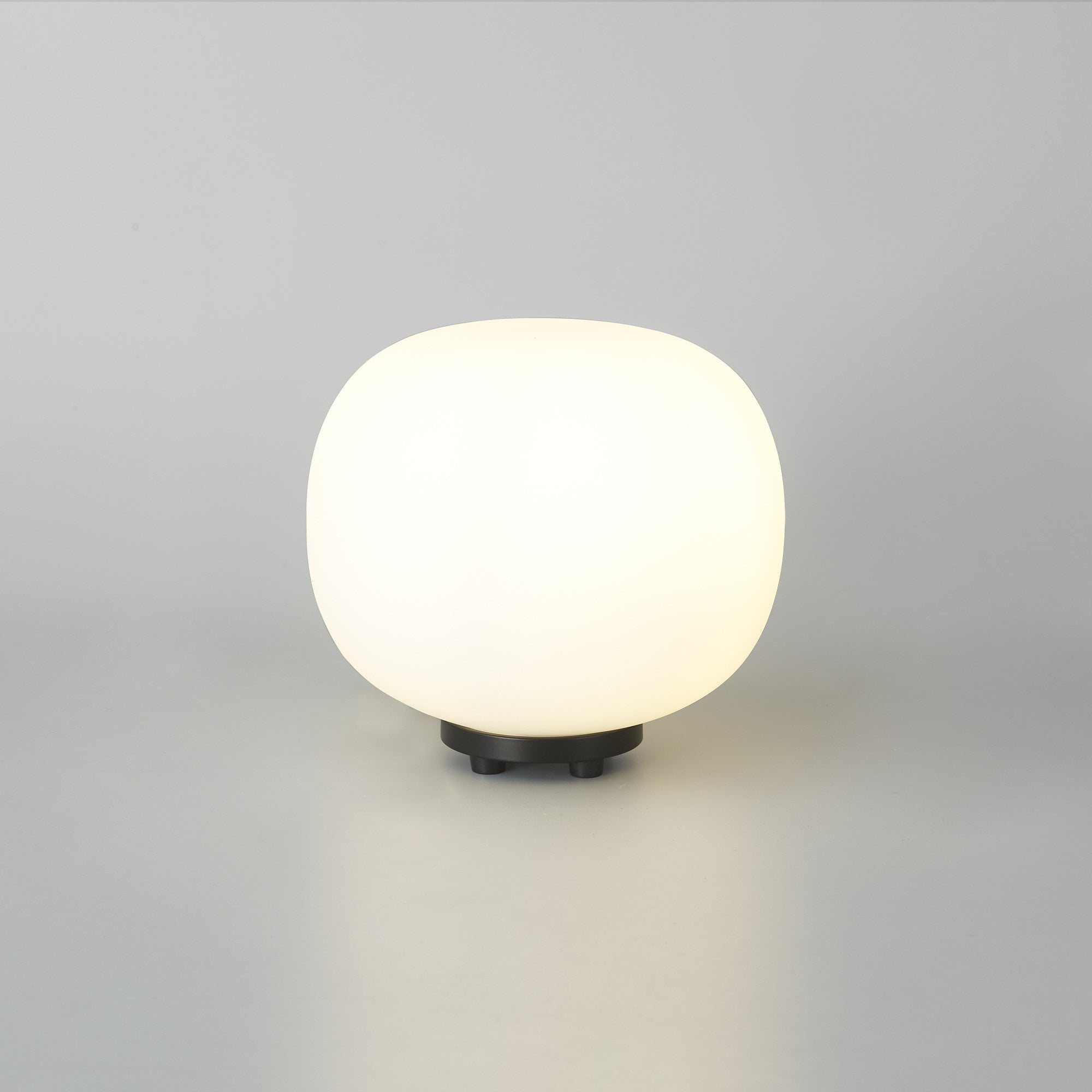 NL86439 Sabus 1 Light Table Lamp Matt Black Frosted White