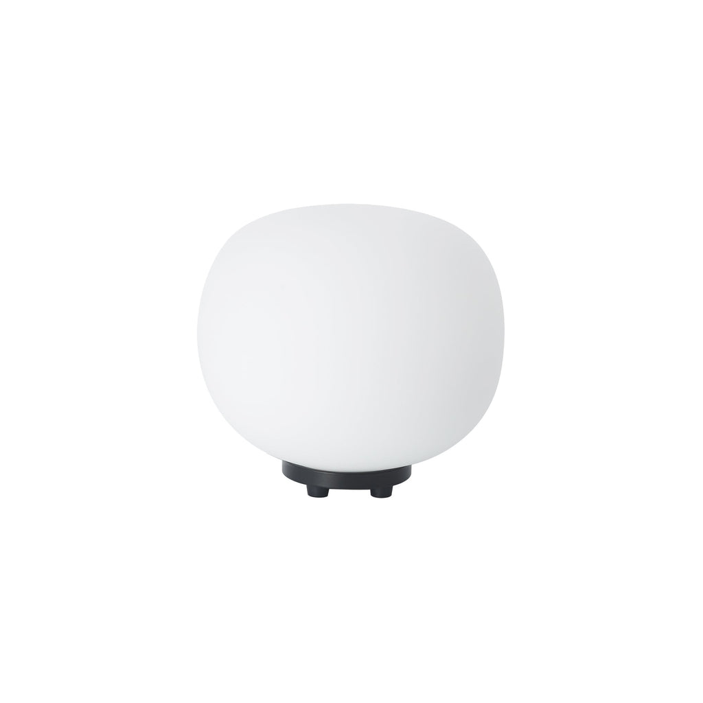 NL86439 Sabus 1 Light Table Lamp Matt Black Frosted White