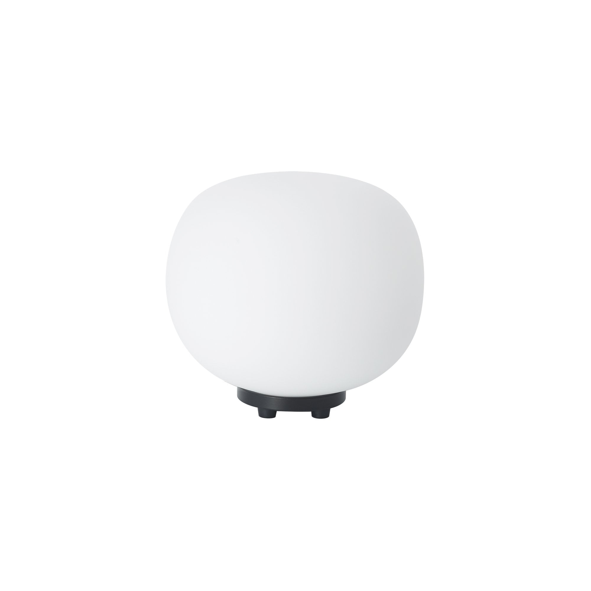 NL86439 Sabus 1 Light Table Lamp Matt Black Frosted White