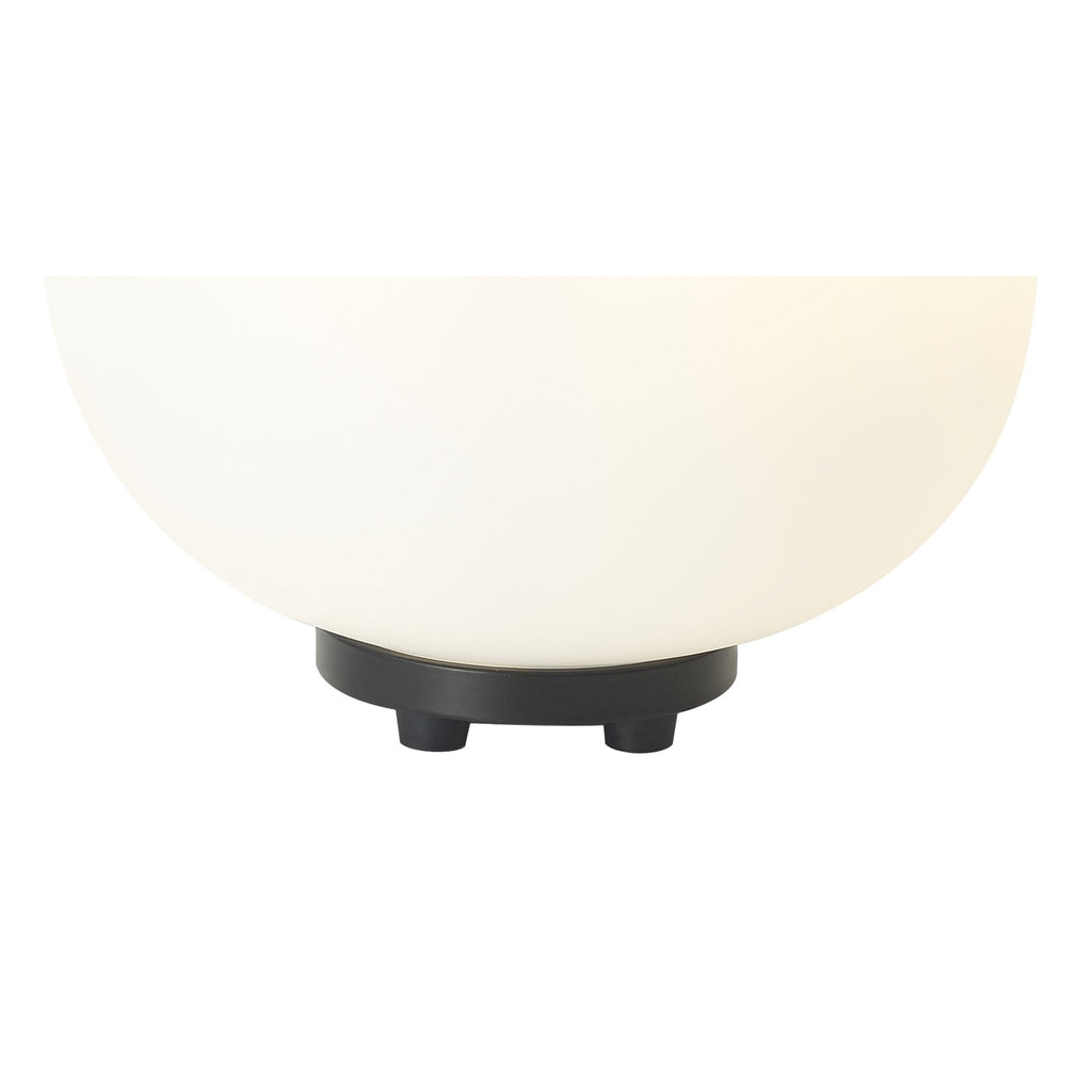 NL86439 Sabus 1 Light Table Lamp Matt Black Frosted White