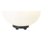 NL86439 Sabus 1 Light Table Lamp Matt Black Frosted White