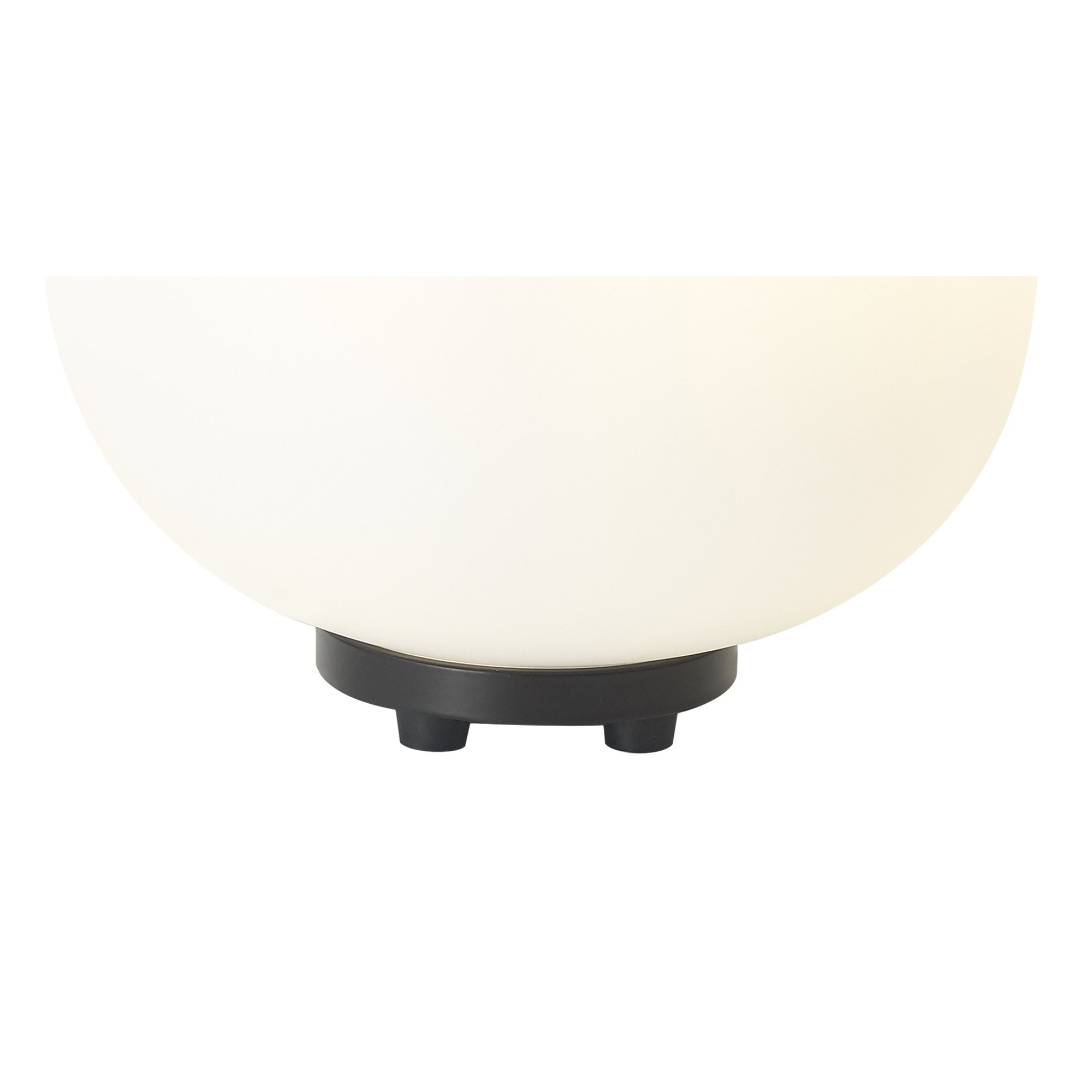 NL86439 Sabus 1 Light Table Lamp Matt Black Frosted White