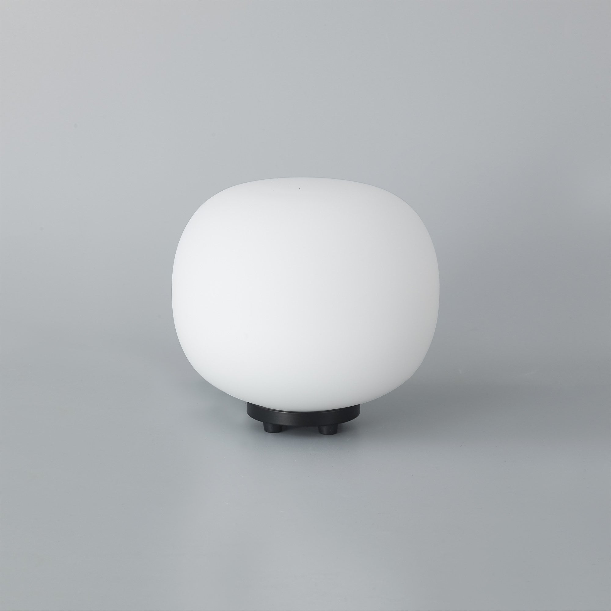 NL86439 Sabus 1 Light Table Lamp Matt Black Frosted White