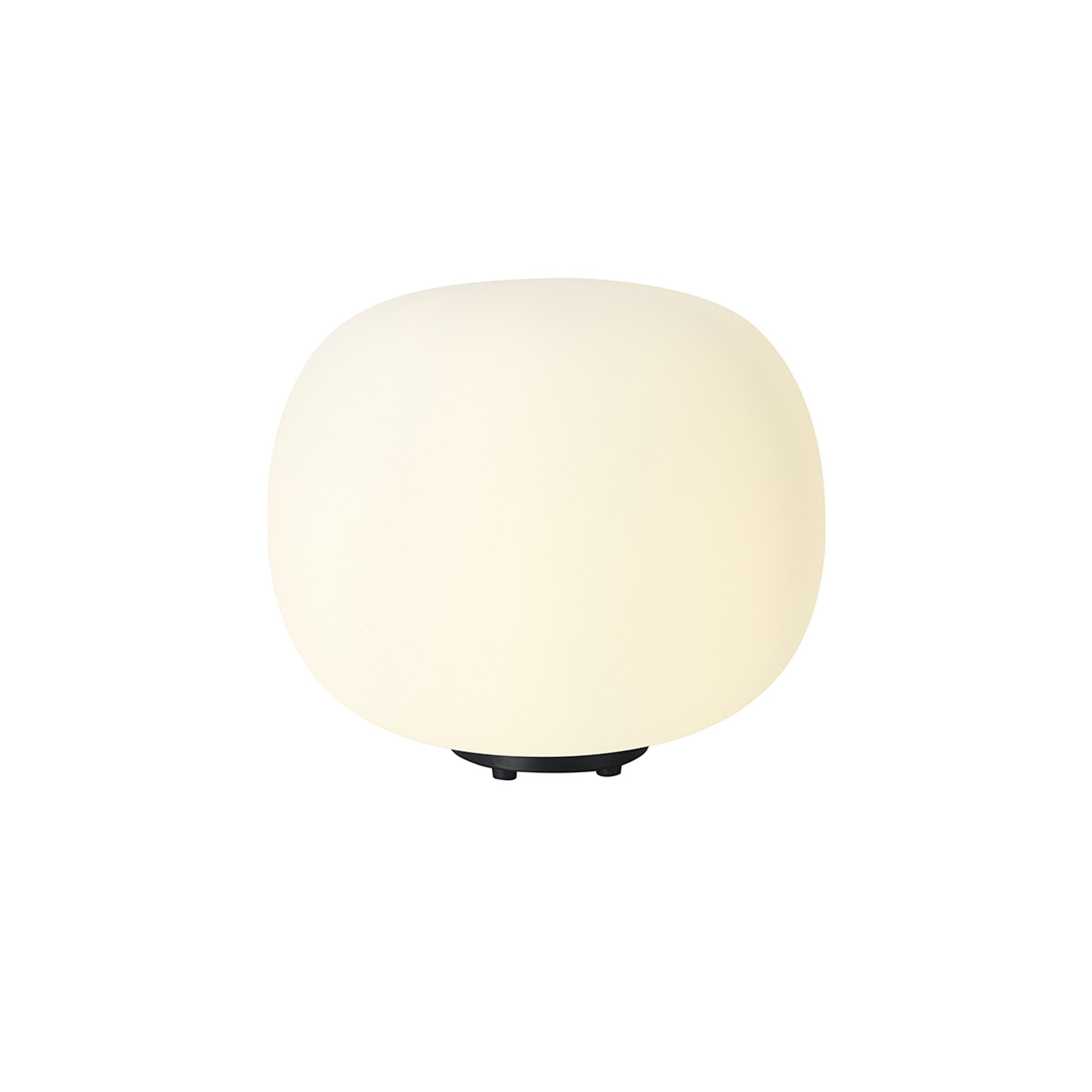 NL86449 Sabus 1 Light Table Lamp Matt Black Frosted White