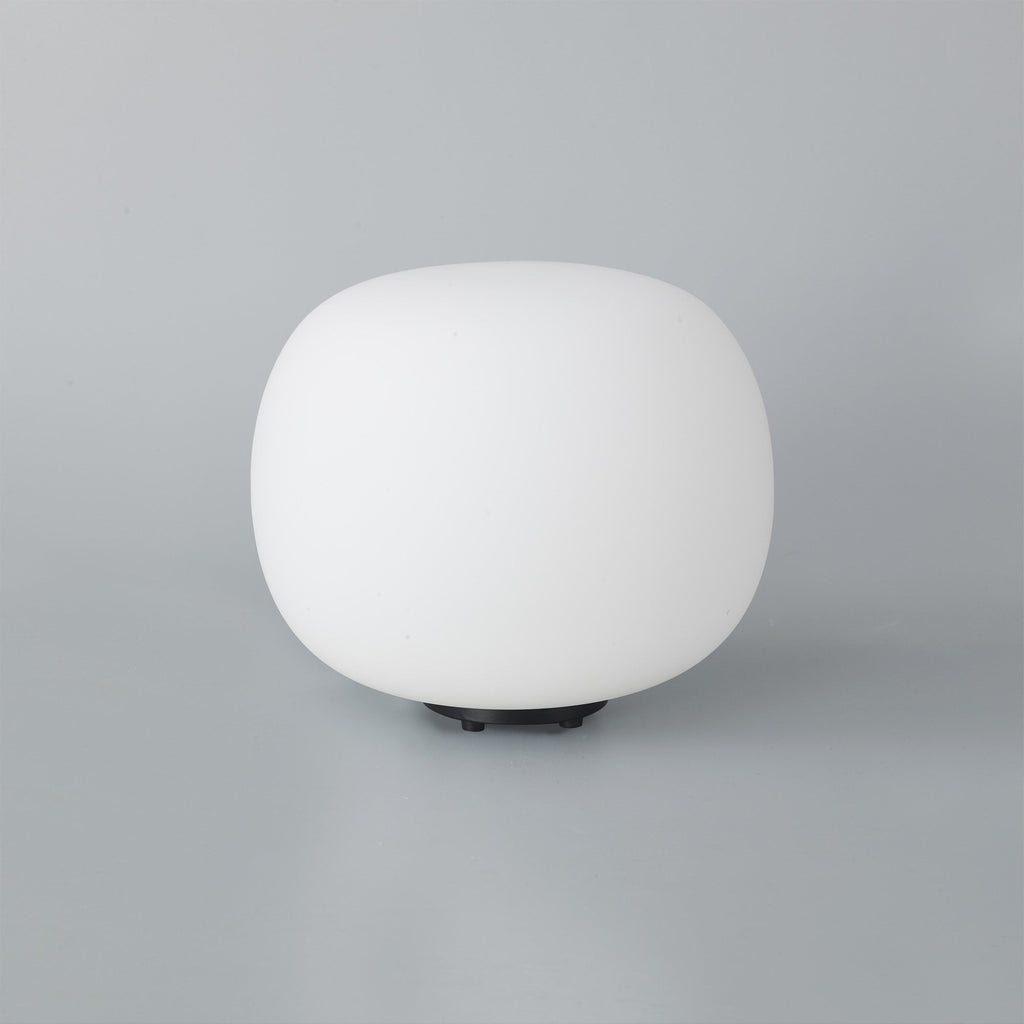 NL86449 Sabus 1 Light Table Lamp Matt Black Frosted White
