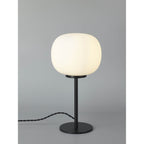 NL86459 Sabus 1 Light Table Lamp Matt Black Frosted White
