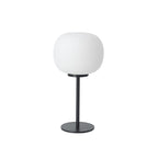 NL86459 Sabus 1 Light Table Lamp Matt Black Frosted White
