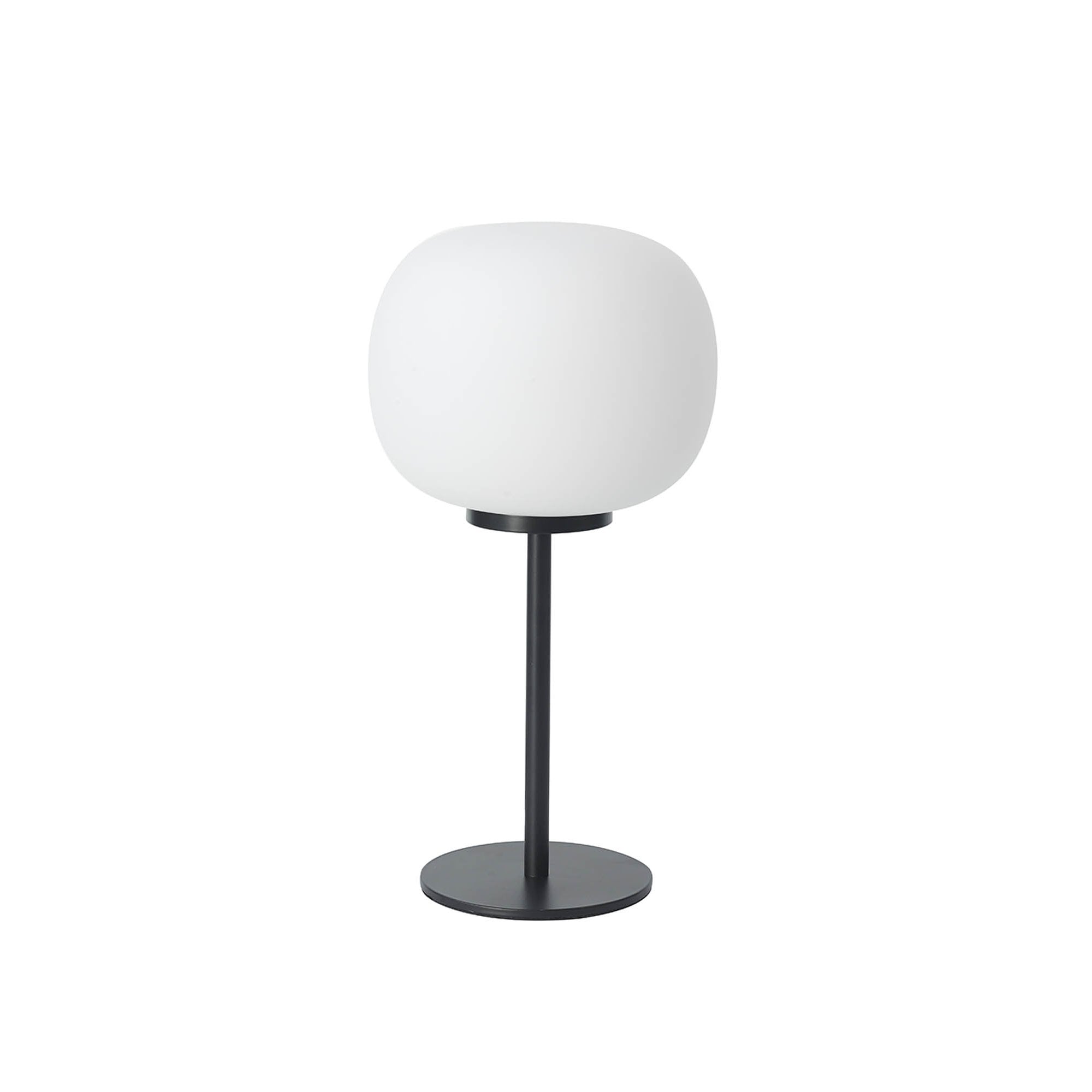 NL86459 Sabus 1 Light Table Lamp Matt Black Frosted White