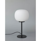 NL86459 Sabus 1 Light Table Lamp Matt Black Frosted White