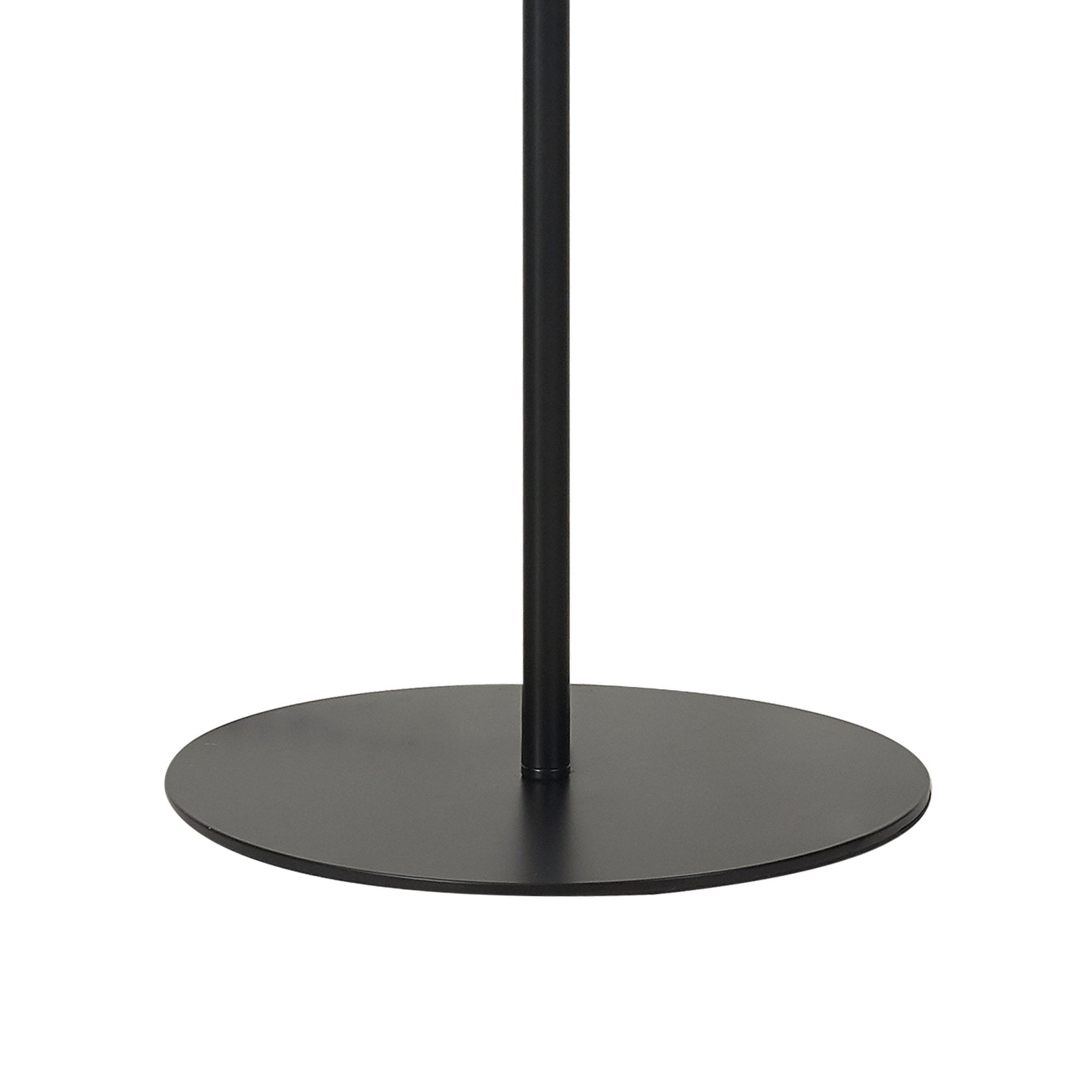 NL86469 Sabus 1 Light Floor Lamp Matt Black Frosted White