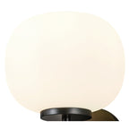 NL86479 Sabus 1 Light Wall Light Matt Black Frosted White