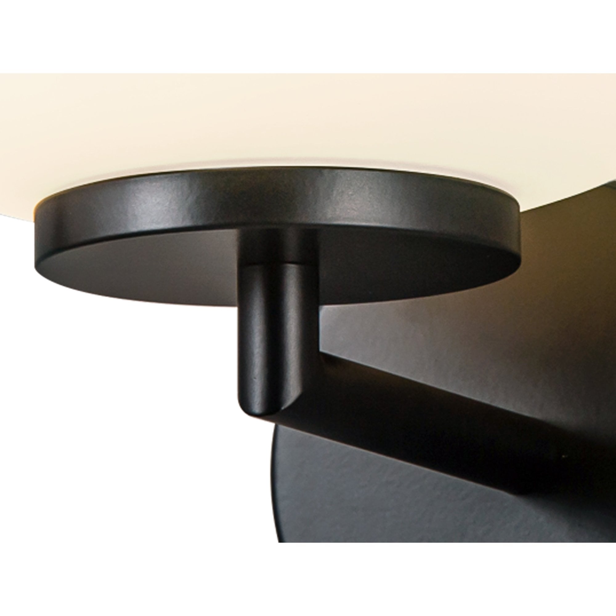 NL86479 Sabus 1 Light Wall Light Matt Black Frosted White