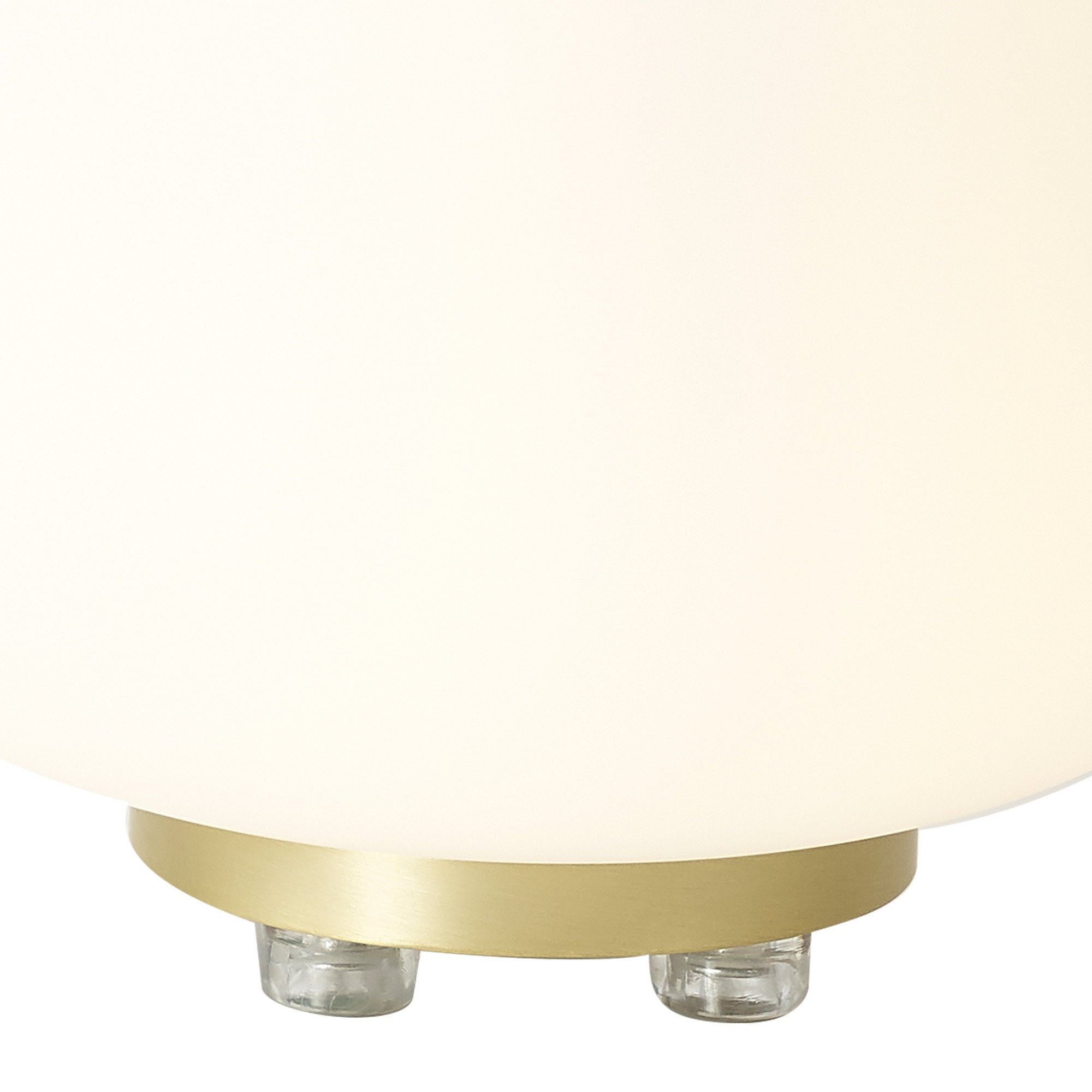 NL86529 Sabus 1 Light Table Lamp Satin Gold Frosted White