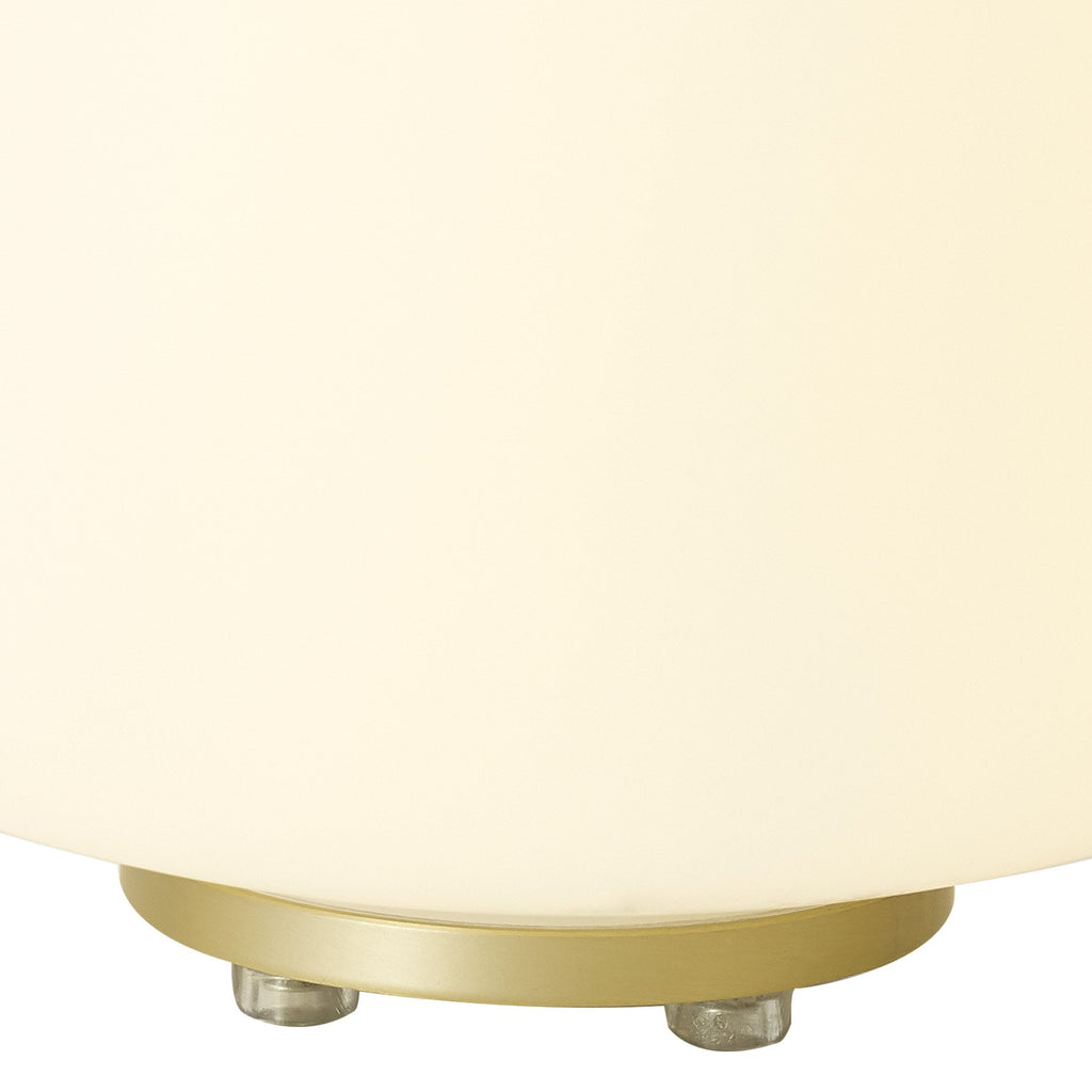 NL86539 Sabus 1 Light Table Lamp Satin Gold Frosted White