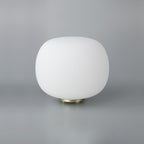 NL86539 Sabus 1 Light Table Lamp Satin Gold Frosted White