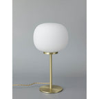 NL86549 Sabus 1 Light Table Lamp Satin Gold Frosted White