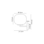 NL86569 Sabus 1 Light Wall Light Satin Gold Frosted White