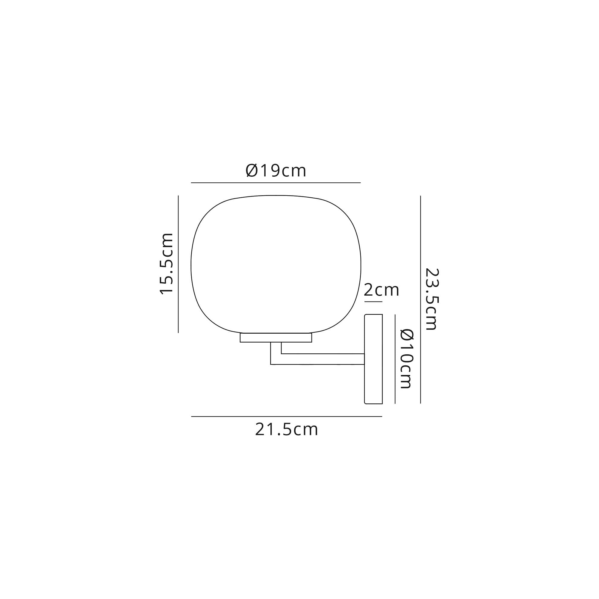 NL86569 Sabus 1 Light Wall Light Satin Gold Frosted White