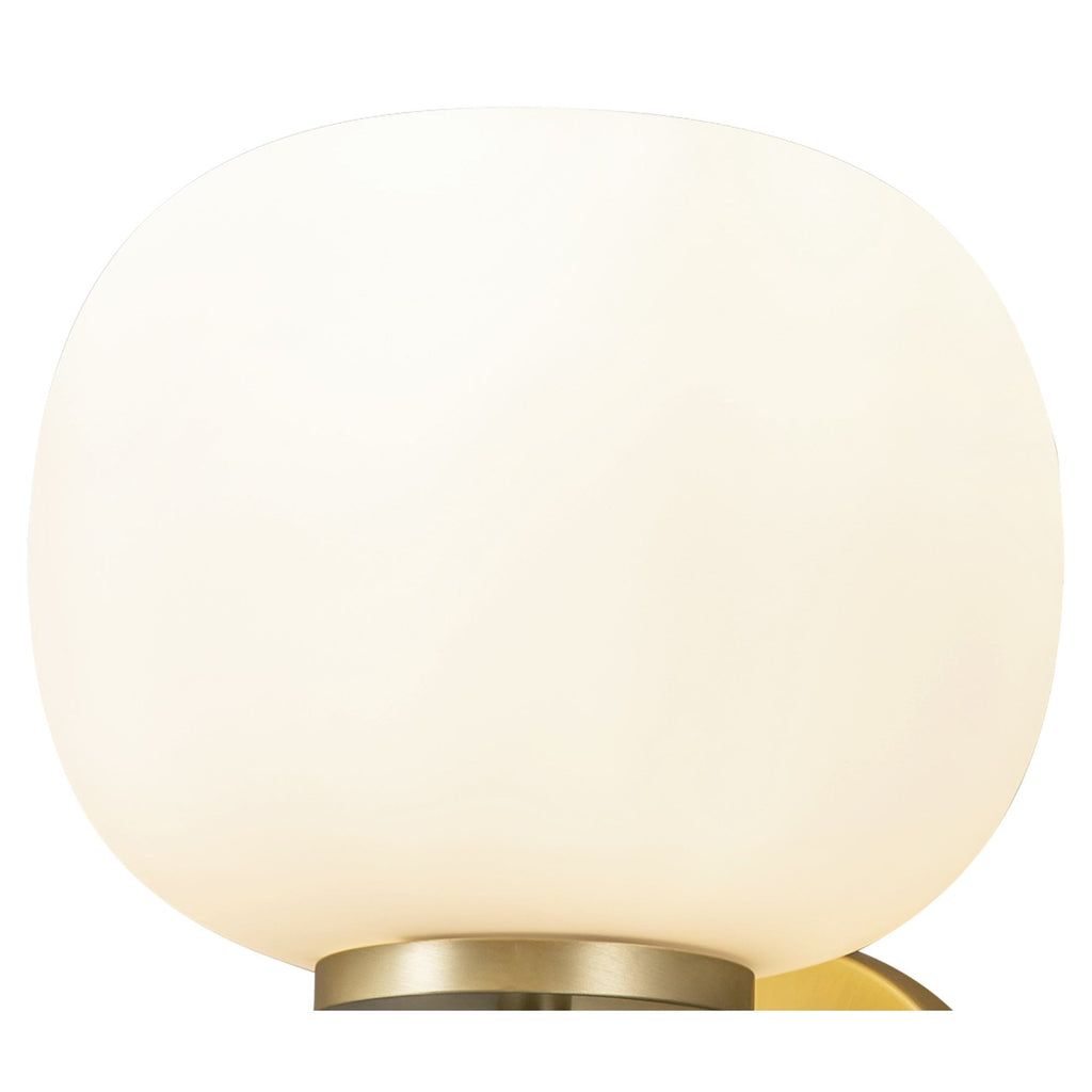 NL86569 Sabus 1 Light Wall Light Satin Gold Frosted White