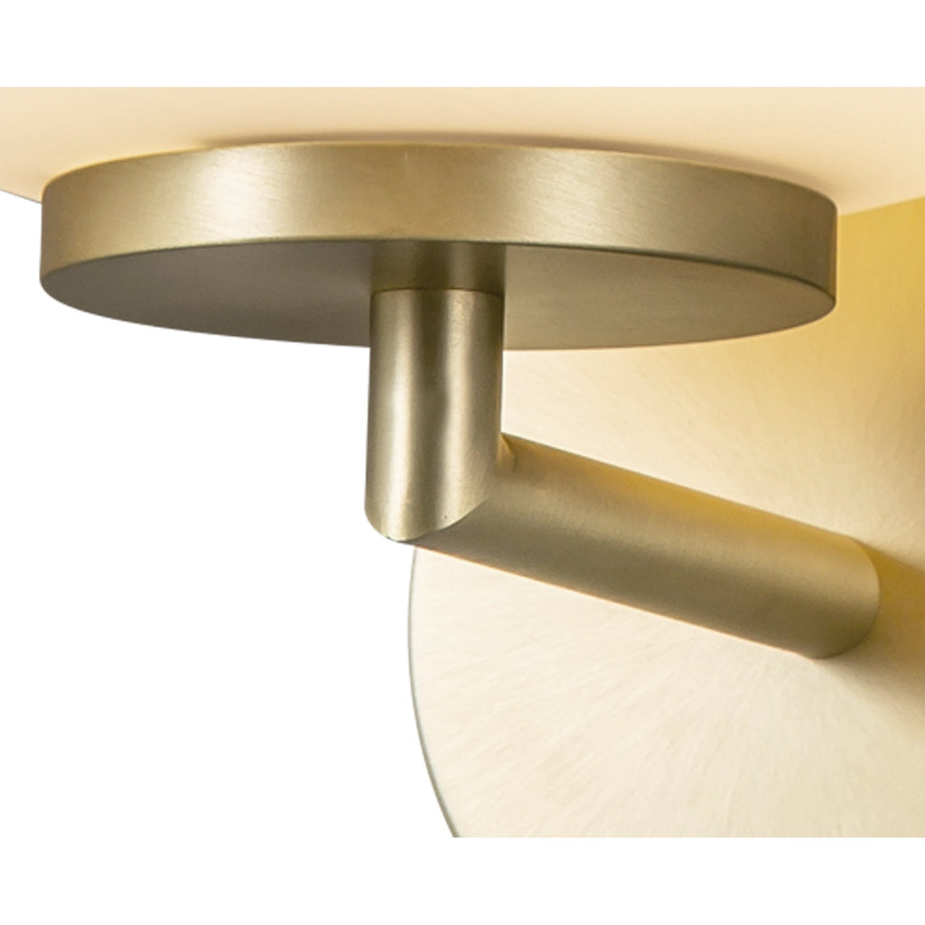 NL86569 Sabus 1 Light Wall Light Satin Gold Frosted White