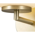 NL86569 Sabus 1 Light Wall Light Satin Gold Frosted White