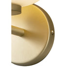NL86569 Sabus 1 Light Wall Light Satin Gold Frosted White