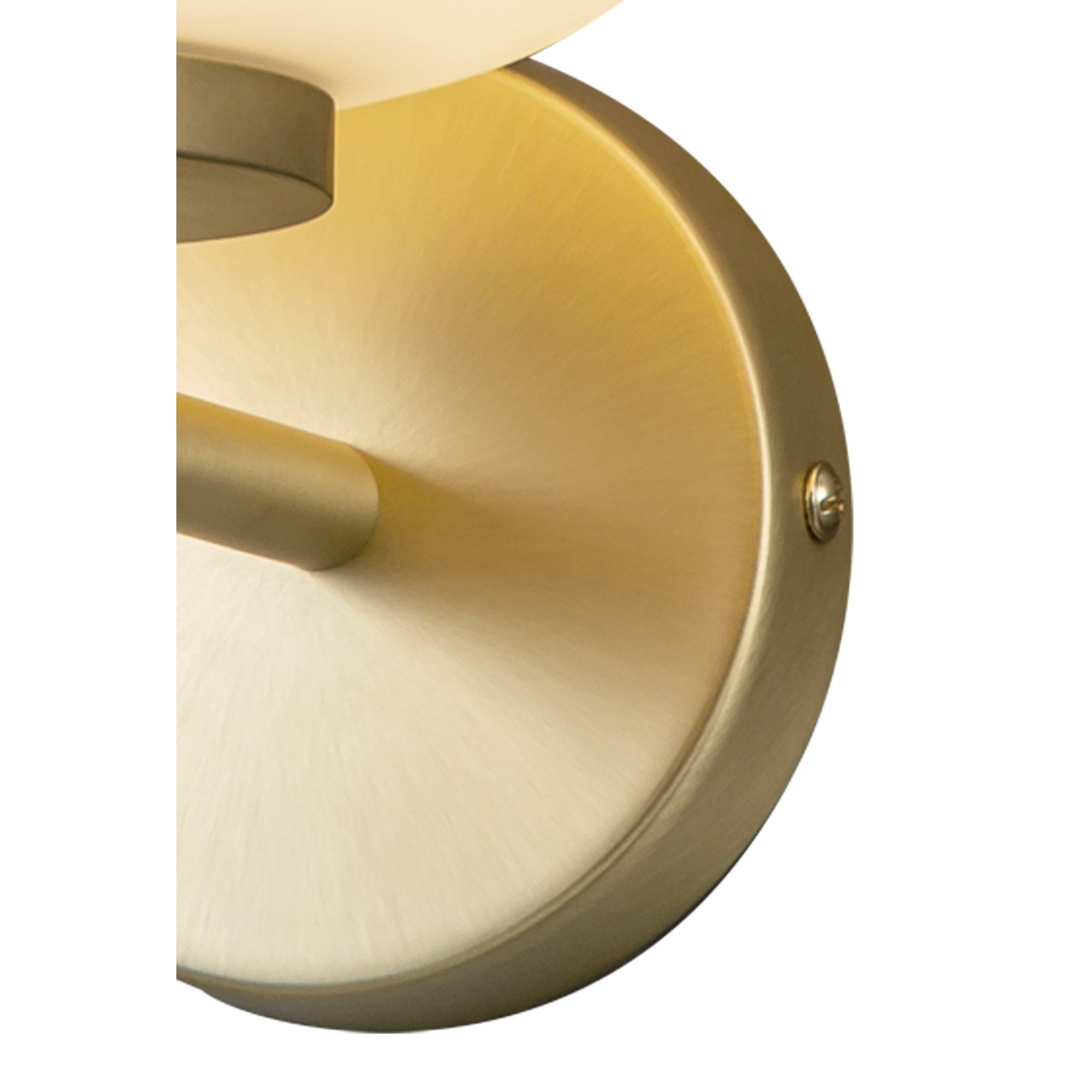 NL86569 Sabus 1 Light Wall Light Satin Gold Frosted White