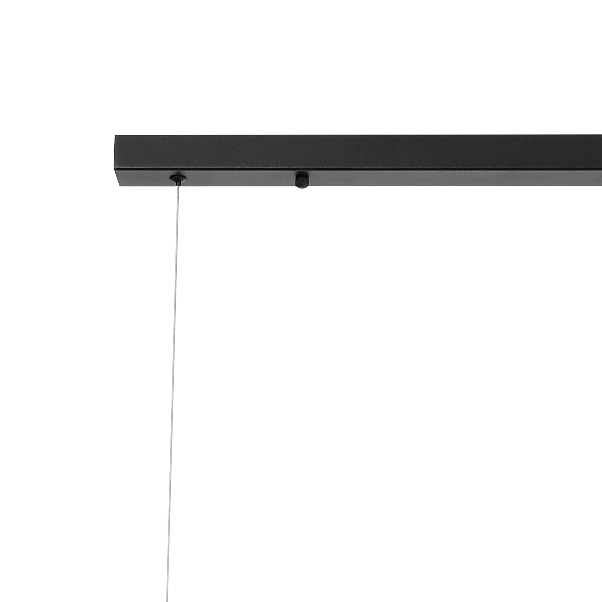NL9040/AM9 Prague 9 Light Linear Pendant Satin Black Amber Plated