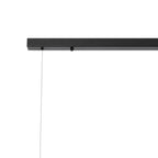NL9040/CH9 Prague 9 Light Linear Pendant Satin Black Chrome Plated