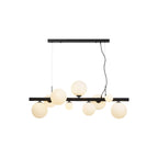 NL9040/OP9 Prague 9 Light Linear Pendant Satin Black Opal
